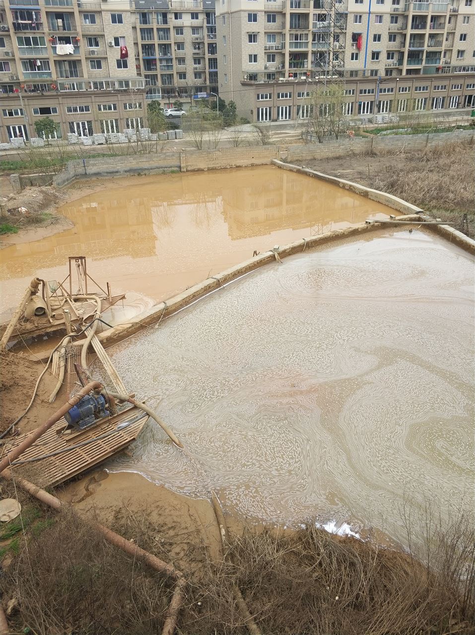 江北沉淀池淤泥清理-厂区废水池淤泥清淤